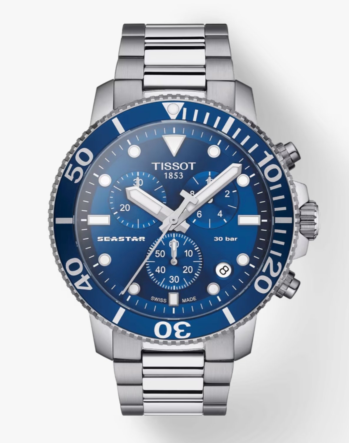 Tissot Seastar 1000 Chronograph Men's Blue Watch - T1204171104100